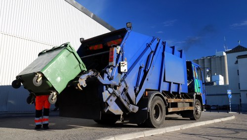 Commercial skip placement in a Seven Sisters business area