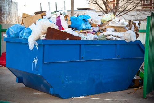 Secure shredding of confidential office documents.