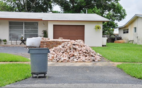 Recycling process at a waste management facility