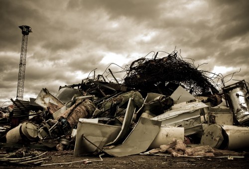 Professional skip placement in a residential area